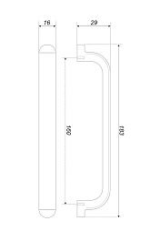 BelBagno Мебельная ручка RS333MDN.4/160 Матовый тёмный никель – фотография-4